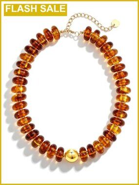 Chunky Acrylic Beaded Necklace Big Statement Pendant Necklace for Women